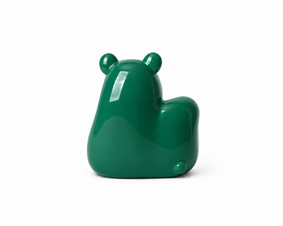 Jackie's Metwally™ The Panda sculpture featuring a detailed, realistic panda design with smooth surface and artistic craftsmanship.