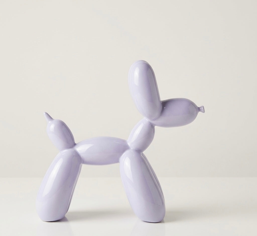 Colorful balloon dog sculpture named Bobby by My Store, featuring vibrant, twisted balloon design with playful details.