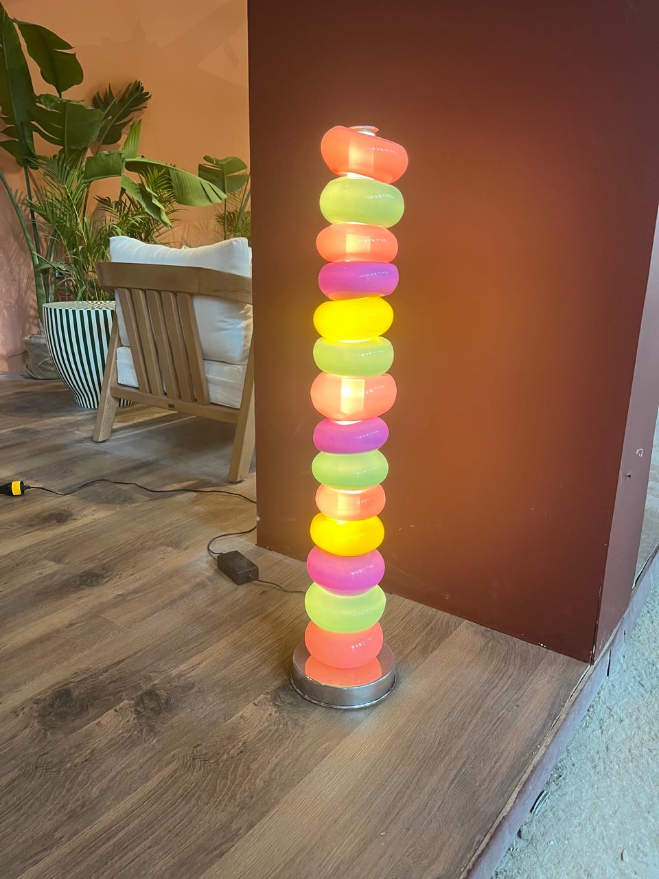 Candy stacked floor lamp - Jackie's